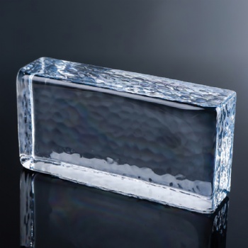 Hot melt diamond clear solid glass blocks