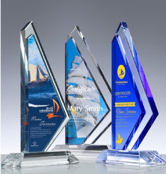 UV printing crystal trophy