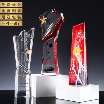 customized crystal trophy awards