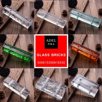 glass bricks with holes for wall