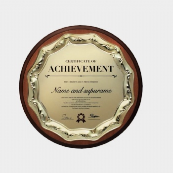 ADL Ear of Wheat Wholesales Wooden Plaques Honorary Round Award Certificate Business Awards Trophy