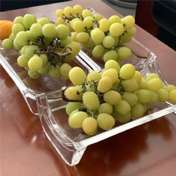 ADL New Design Fruit Plate Fruit Tray Plate Bowl Creative Crystal Fruit Plate Crystal Glass Souvenir Gifts