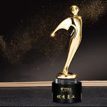 ADL Golden Resin Crystal Glass Factory Wholesales Trophy Awards High-Quality Made in China for Business Gifts
