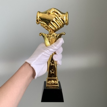 ADL Thumb NO.1 Cheap Wholesales Factory Resin Trophy Awards with Crystal Glass Awards Design for Souvenir Gifts Crystal Trophy