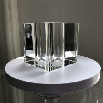 ADL 150*150*150 mm Cubes Crystal Glass Cubes with the Hole Customized Size High-Quality with Logo Laser or Words