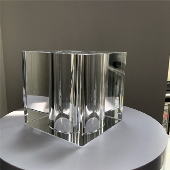 ADL 150*150*150 mm Cubes Crystal Glass Cubes with the Hole Customized Size High-Quality with Logo Laser or Words