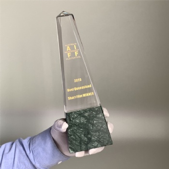 ADL High-Quality Products of Crystal Glass Trophy Awards Stone Trophy with Customized Logo or Words