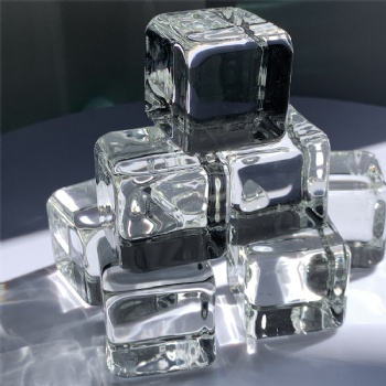 ADL Crystal Glass Blocks Customized Glass Ice Cake Clear White Glass for Decoration Gifts Souvenir Gifts