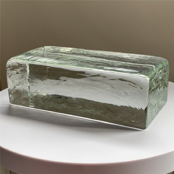 Factory Sourcing Hot Melt Brick Polished Glass Blocks 230*110*76mm Glass Bricks Big Blocks