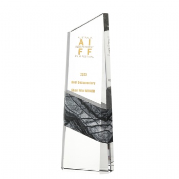 ADL 2023 New Design Crystal Glass Trophy Awards with Stone for Souvenir Gifts Events Awards