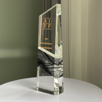 ADL 2023 New Design Crystal Glass Trophy Awards with Stone for Souvenir Gifts Events Awards