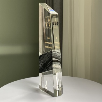 ADL 2023 New Design Crystal Glass Trophy Awards with Stone for Souvenir Gifts Events Awards