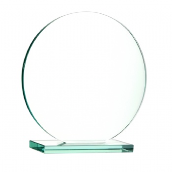 ADL Wholesale Retail Glass Trophy Glass Awards Blank Customized Words and Logo for Company Events