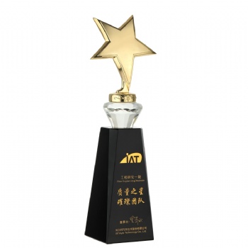 ADL Star Crystal Glass Diamond Trophy Awards Wholesale Factory Trophy Awards for Retailer