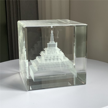 ADL 3D Laser Etched Crystal Cube 3D Laser Crystal Cube 3D Laser Engraved Crystal Star Glass Cube