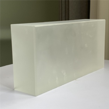 Wholesale High-Quality Fine Grinding and Sanding Ground Glass Bricks Building Clear White Glass Block For Building Decoration