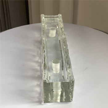 50*50*240mm High-Quality Hot Melt Clear White Glass Brick Building for Hotel or House Home Decoration