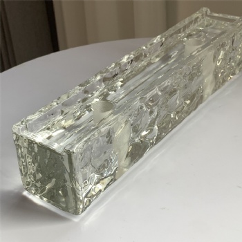 50*50*240mm High-Quality Hot Melt Clear White Glass Brick Building for Hotel or House Home Decoration