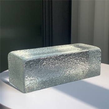 70*80*200mm High-Quality Hot Melt Clear White Crystal Glass Brick Building Hotel or House Home Decoration