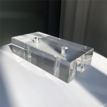 50*100*200mm High-Quality Clear White Transparent Crystal Glass Brick with Holes for Home Hotel House Decoration Building