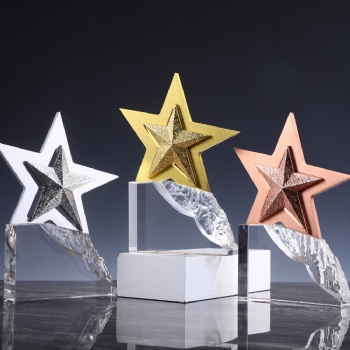 ADL Climbing to the Peak Crystal Glass Trophy Awards Star Metal Trophy Award for Sport Events First Award