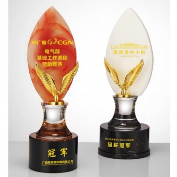 ADL 2023 New Design Crystal Glass Trophy Awards Metal Stone Sports Crystal Trophy Awards for Stone Crafts Honor Company Gifts