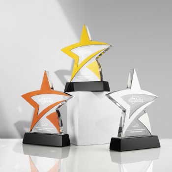 ADL Crystal Glass Trophy Awards from China Star Crystal Crafts Laser Evgraved Crystal Trophy for Business Events