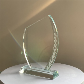 ADL Factory Wholesales Cheap K5 Glass Awards Clear Transparent Crystal Glass Awards Trophies with Custom Glass Logo