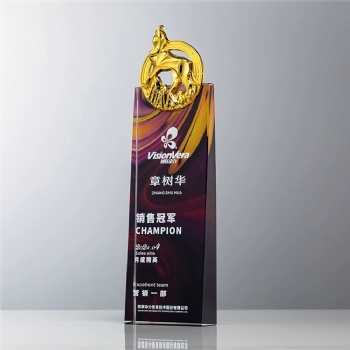 ADL Resin Cheap Star Resin Crystal Glass Trophy Awards Engraving Crystal Trophy from China for Business Gifts