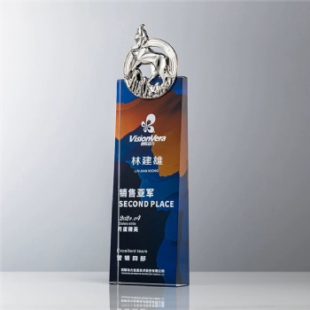 ADL Resin Cheap Star Resin Crystal Glass Trophy Awards Engraving Crystal Trophy from China for Business Gifts