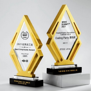 ADL Crystal Crafts' European Style Business Crystal Trophy Honor Awards Metal Competition for Love-Themed Gifts