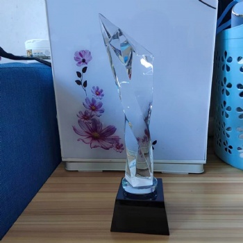 ADL High-Quality Crystal Glass Star Trophy Crystal Crafts Awards for Business Gifts Engraving Crystal Trophy from Europe