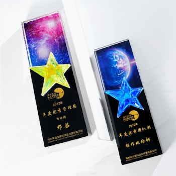 ADL Star K9 Crystal Glass Trophies for Sports Crystal Crafts Events Plaques UV Laser Decorative Souvenir Business Gifts China