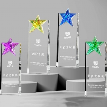 ADL Star K9 Crystal Glass Trophies for Sports Crystal Crafts Events Plaques UV Laser Decorative Souvenir Business Gifts China