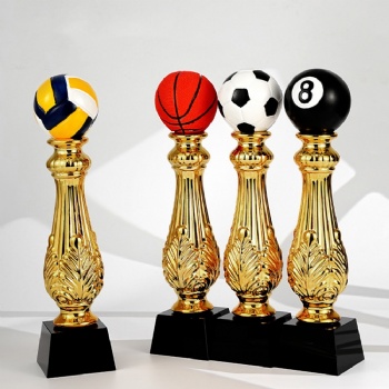 ADL Resin Factory Wholesale Crystal Glass Trophies New Design Sports Events Business Craft Football/Basketball Laser Souvenirs