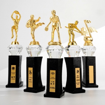 ADL Sports Crystal Crafts Crystal Resin Glass Trophies for Sports Events Business Craft UV Football/Basketball Laser Gifts