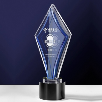 Customizable Personalize new Design printing Crystal Glass Trophy for Souvenir Gifts