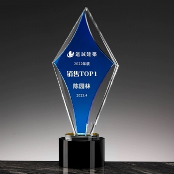 Customizable Personalize new Design printing Crystal Glass Trophy for Souvenir Gifts