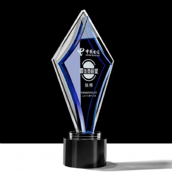 Customizable Personalize new Design printing Crystal Glass Trophy for Souvenir Gifts