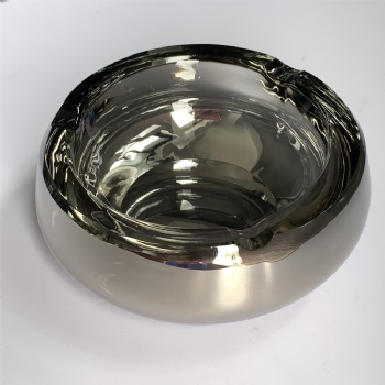 ADL New Design Round Small Crystal Glass Ashtray Custom Logo High-Quality Smoking Accessories Cigarette Glass Ashtrays Wholesale