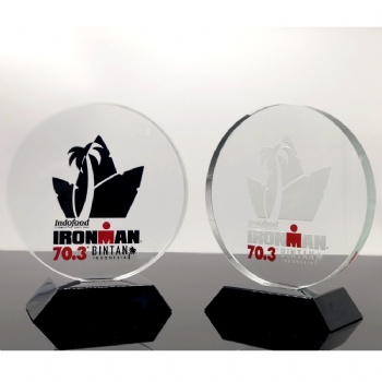 ADL Crystal Glass Trophy Awards Modern Crystal Crafts Diamond Crystal Crafts Sports Crystal Trophy Round Trophy from China