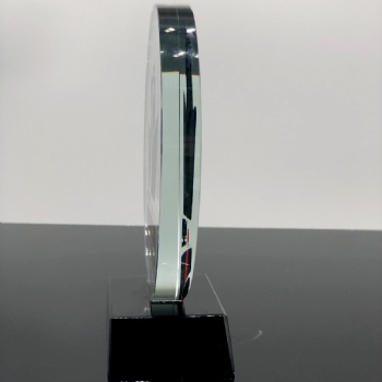 ADL Crystal Glass Trophy Awards Modern Crystal Crafts Diamond Crystal Crafts Sports Crystal Trophy Round Trophy from China