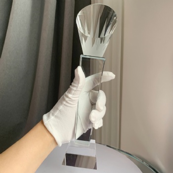 ADL Engraving Crystal Glass Trophy Awards Crystal Crafts Plaques for Sports Souvenir Business Crystal Crafts