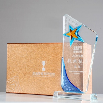 ADL Crystal Trophy Awards Souvenir from China Customized Colorful Star Trophies, Medals, and Plaques for Business Souvenir Gifts