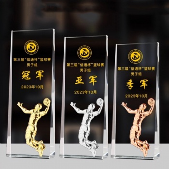 ADL Metal Crystal Glass Trophy Awards for Sports Basketball Football Badminton Crystal Awards Laser Engraved Crystal Awards