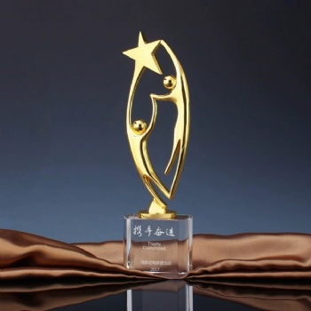 ADL Metal Crystal Glass Trophy Awards Star Crystal Crafts Sports Crystal  Awards Crafts Engraving Crystal Trophy with Customized