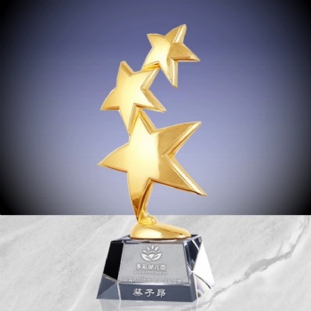 ADL Metal Crystal Glass Trophy Awards Star Crystal Crafts Sports Crystal  Awards Crafts Polished Crystal Trophy with Customized