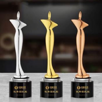 ADL Goddess Metal Woman Crystal Glass Trophy Awards with Customized Logo Words Competition Crystal Crafts Gifts