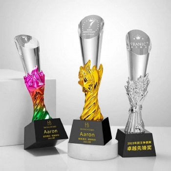 ADL Awards from China Resin Crystal Glass Awards Trophies for School Business Souvenir Gifts Glass Crafts Trophy for Gift