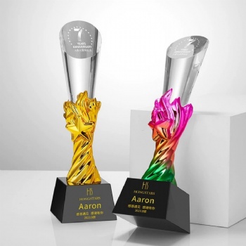 ADL Awards from China Resin Crystal Glass Awards Trophies for School Business Souvenir Gifts Glass Crafts Trophy for Gift